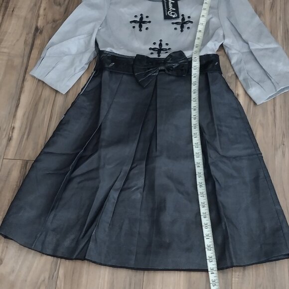 Rachael G. Black and Gray Dress, Size L - Picture 4 of 13